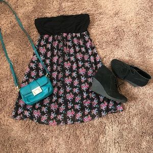 Express Floral Tube Top Dress